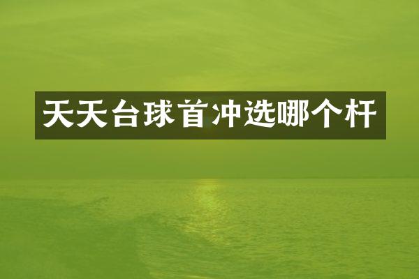 天天台球首冲选哪个杆