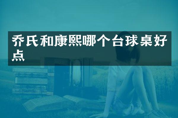 乔氏和康熙哪个台球桌好点
