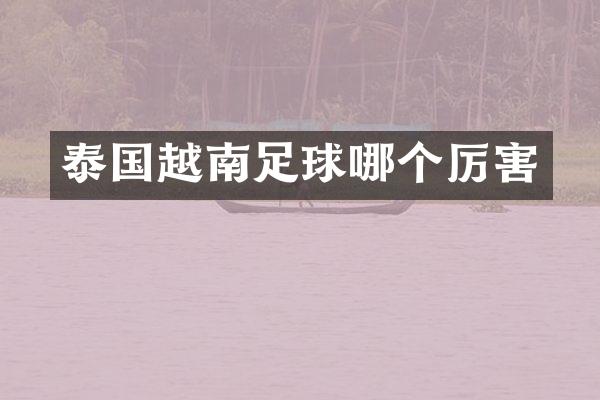 泰国越南足球哪个厉害