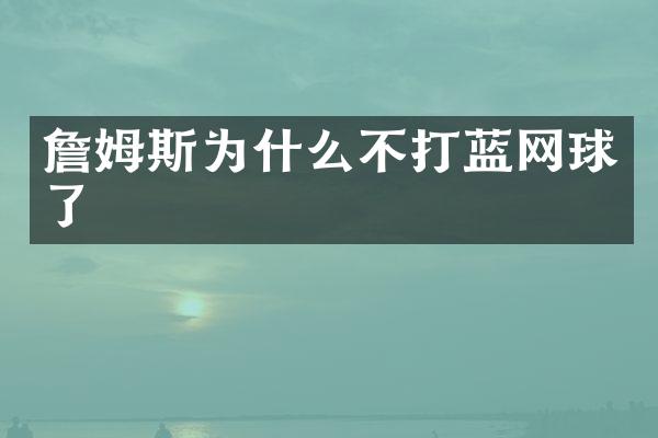 詹姆斯为什么不打蓝网球了