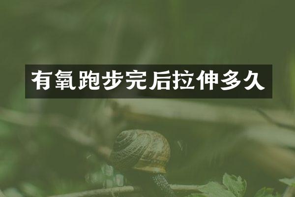 有氧跑步完后拉伸多久