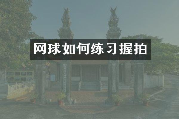 网球如何练习握拍