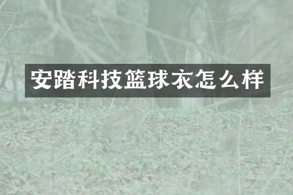 安踏科技篮球衣怎么样