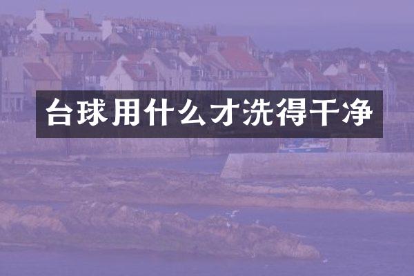 台球用什么才洗得干净
