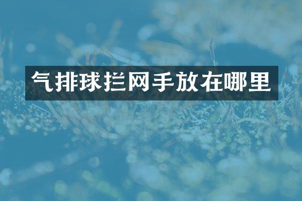 气排球拦网手放在哪里