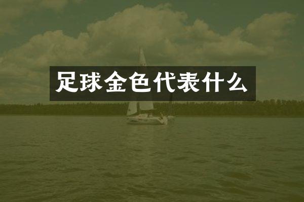 足球金色代表什么