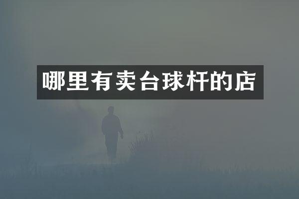 哪里有卖台球杆的店