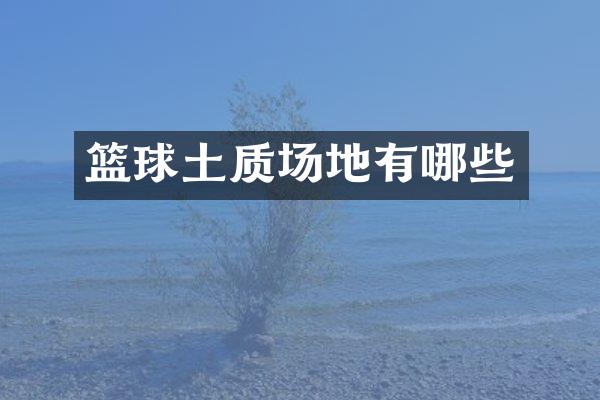 篮球土质场地有哪些