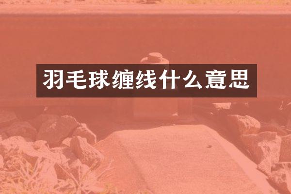 羽毛球缠线什么意思