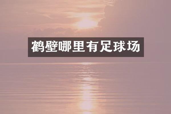 鹤壁哪里有足球场
