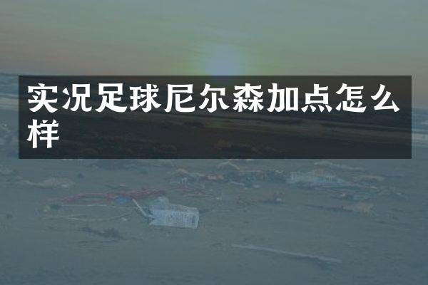 实况足球尼尔森加点怎么样