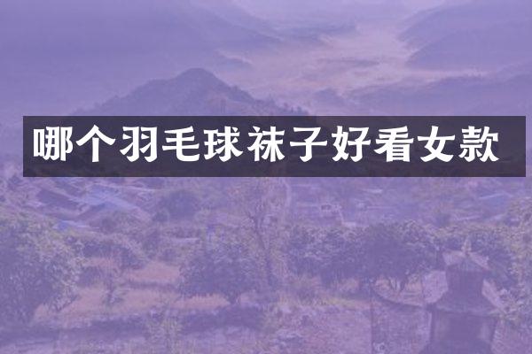 哪个羽毛球袜子好看女款