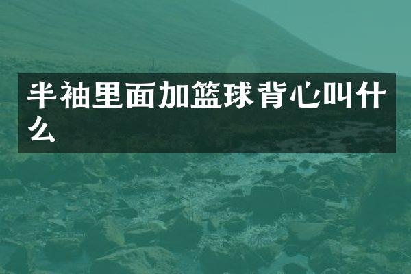 半袖里面加篮球背心叫什么