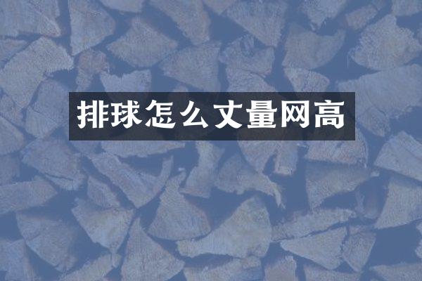 排球怎么丈量网高