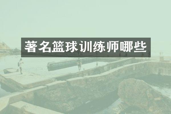 著名篮球训练师哪些