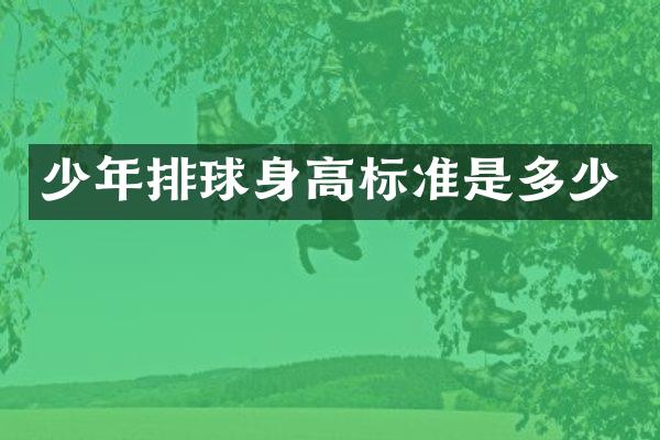 少年排球身高标准是多少