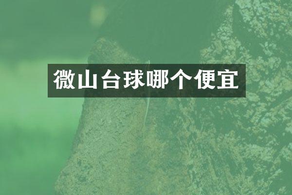 微山台球哪个便宜