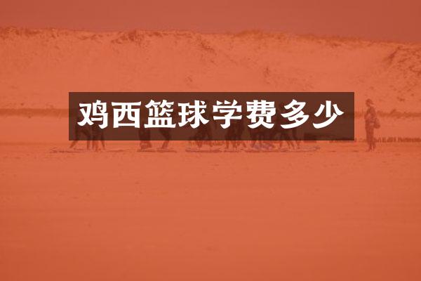 鸡西篮球学费多少
