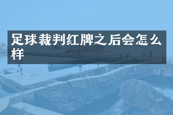 足球裁判红牌之后会怎么样