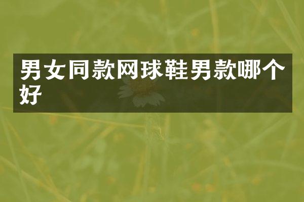 男款网球鞋男款哪个好