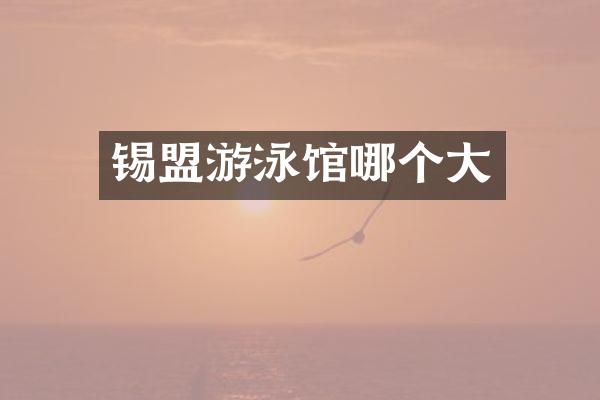 锡盟游泳馆哪个大