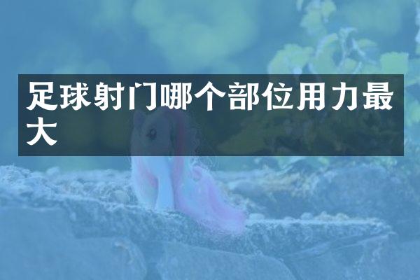 足球射门哪个部位用力最大