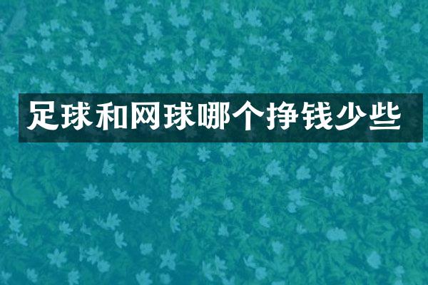 足球和网球哪个挣钱少些