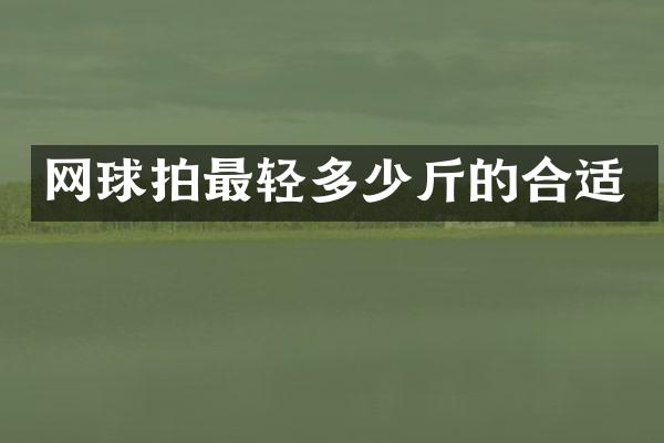 网球拍最轻多少斤的合适