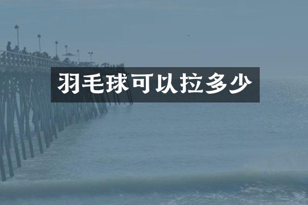 羽毛球可以拉多少