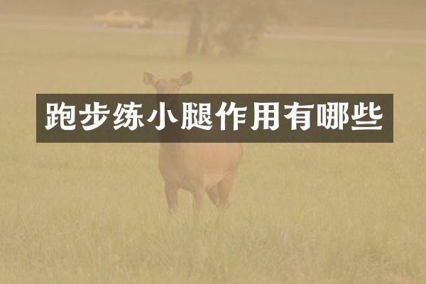 跑步练小腿作用有哪些