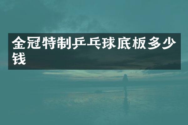 金冠特制乒乓球底板多少钱