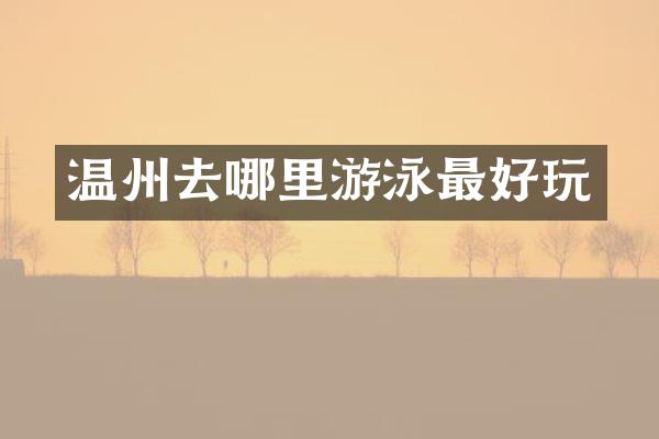 温州去哪里游泳最好玩