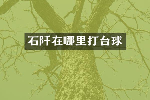 石阡在哪里打台球