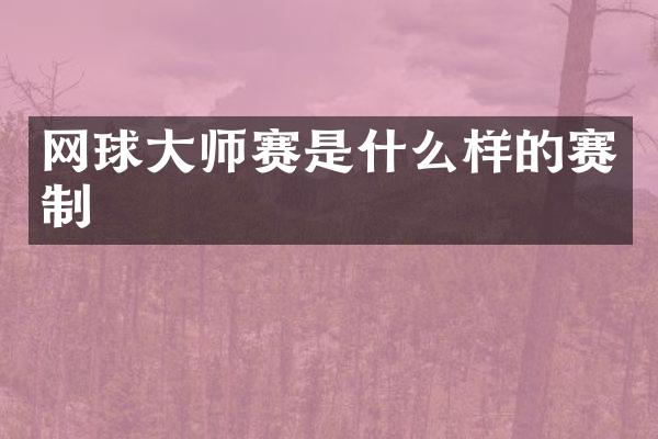 网球大师赛是什么样的赛制