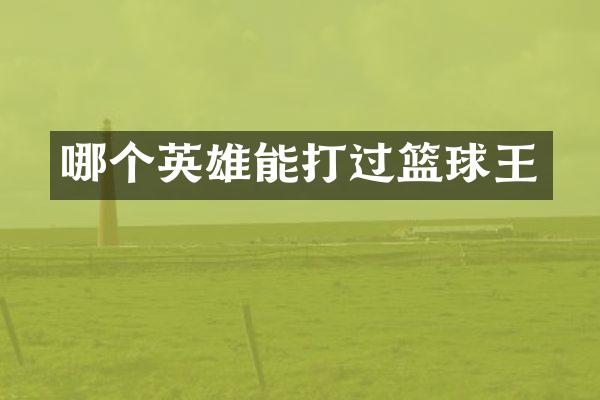 哪个英雄能打过篮球王