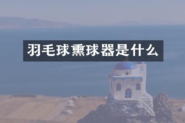 羽毛球熏球器是什么