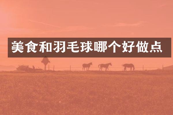 美食和羽毛球哪个好做点