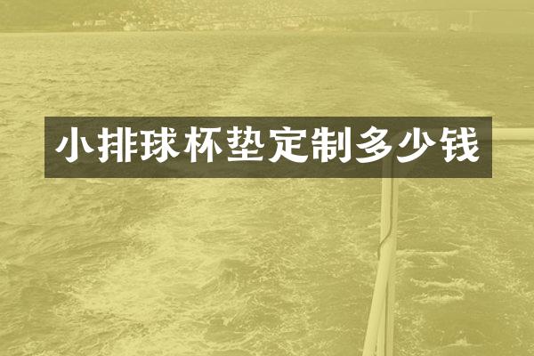 小排球杯垫定制多少钱