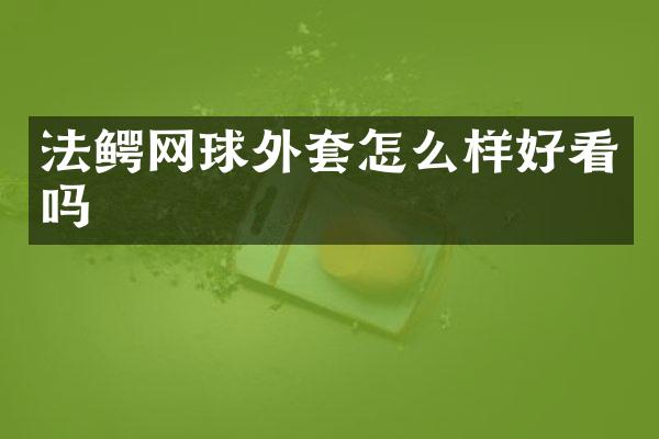 法鳄网球外套怎么样好看吗