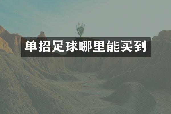 单招足球
