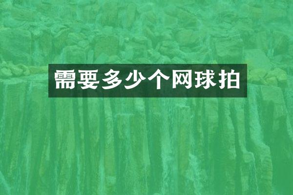 需要多少个网球拍