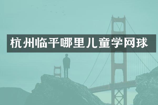 杭州临平哪里儿童学网球