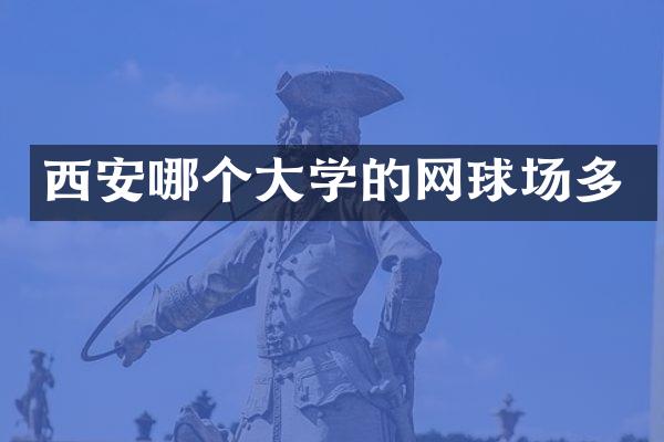 西安哪个大学的网球场多