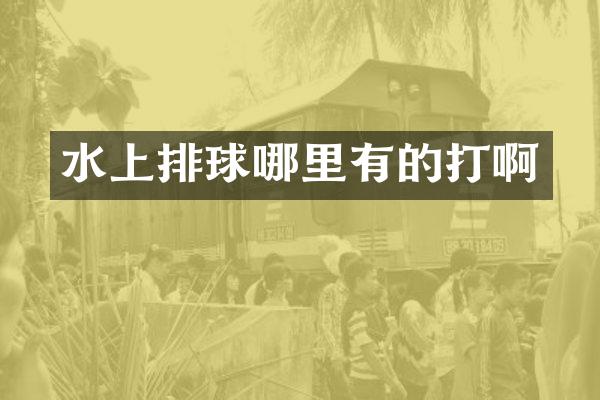 水上排球哪里有的打啊