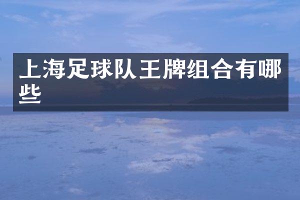 上海足球队王牌组合有哪些