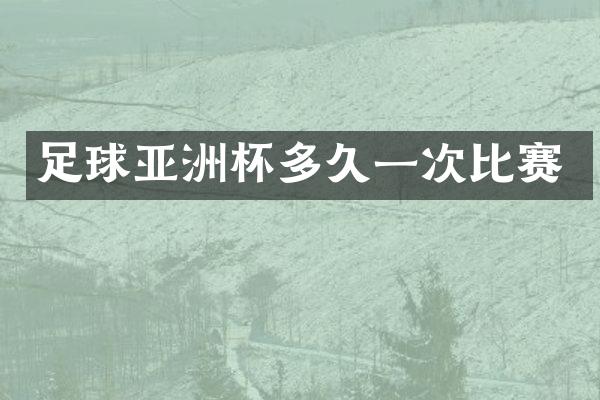 足球亚洲杯多久一次比赛
