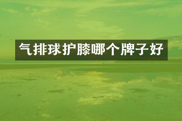 气排球护膝哪个牌子好