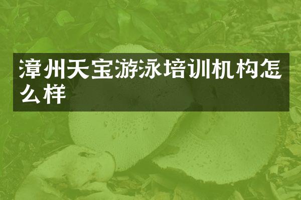 漳州天宝游泳培训机构怎么样