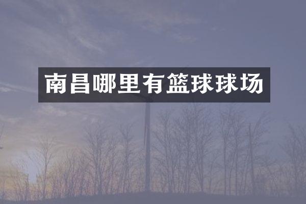 南昌哪里有篮球球场