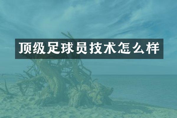顶级足球员技术怎么样